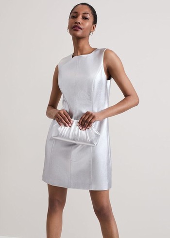 Phase Eight Ellora Silver Dress Silver Canada | GLWZVT-410